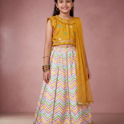 Girls Traditional Lehenga Set with Dupatta